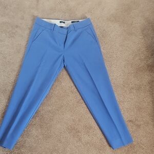 J. Crew Periwinkle Blue Tailored City FIT Ankle Length Pants/Skimmer